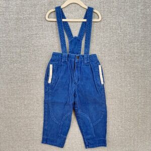 Little Rebels Blue Corduroy Overalls‎ Suspender Pants Size 3T Kids Cotton